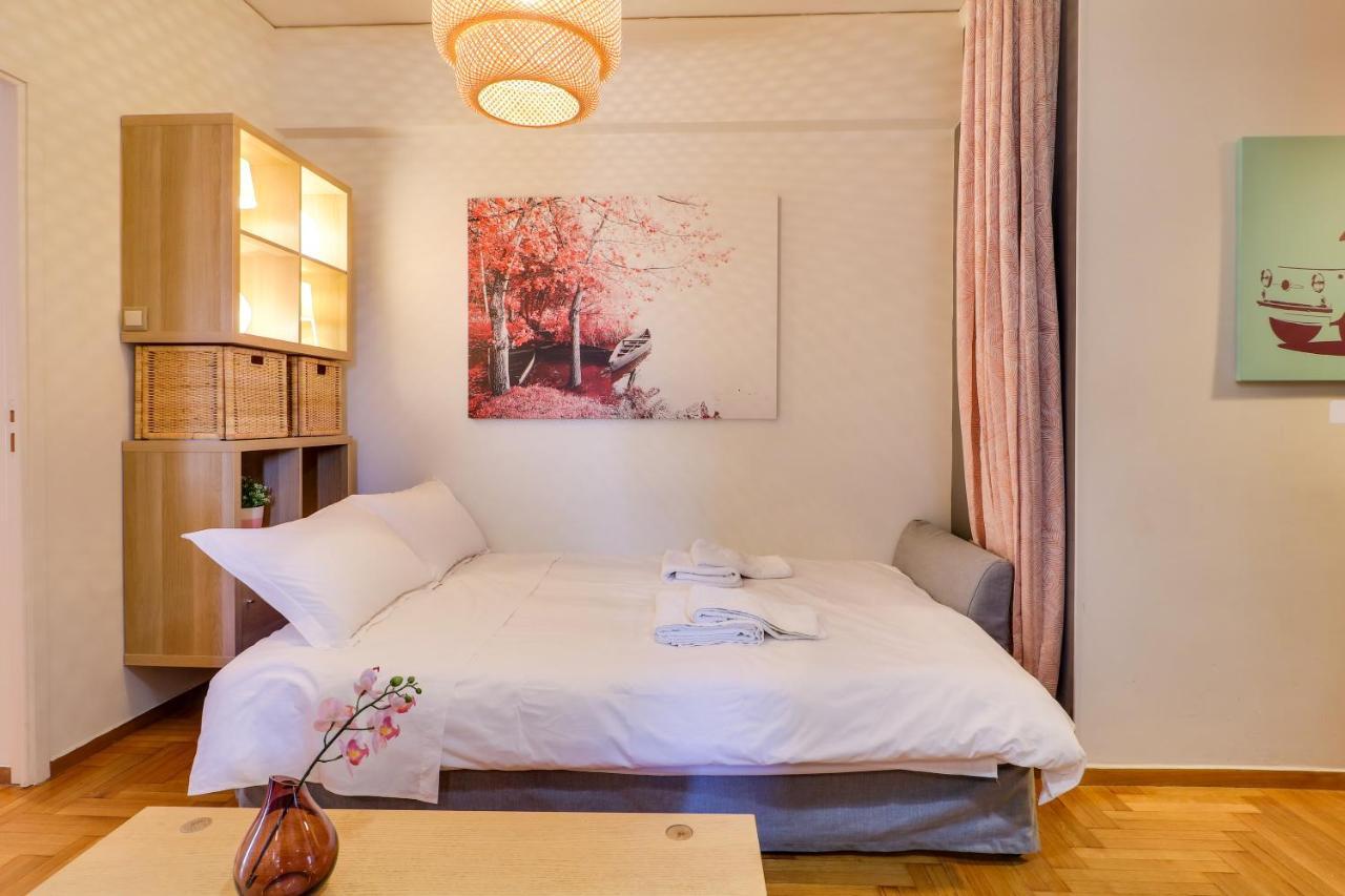 Spacious Central Flat☆3Min To Metro☆Ac|Netflix|Pc Athens Luaran gambar