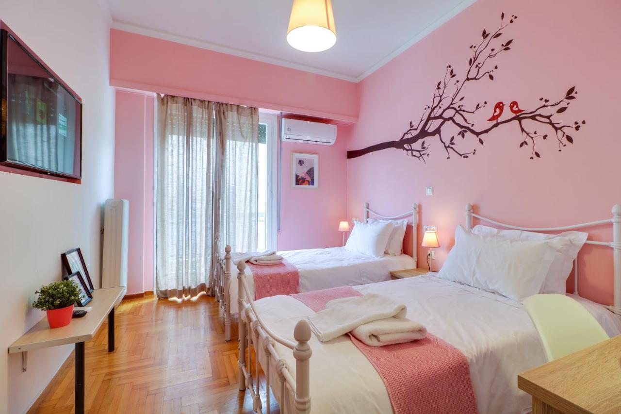 Spacious Central Flat☆3Min To Metro☆Ac|Netflix|Pc Athens Luaran gambar