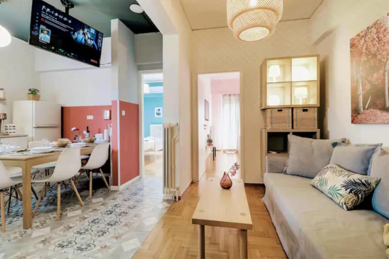 Spacious Central Flat☆3Min To Metro☆Ac|Netflix|Pc Athens Luaran gambar
