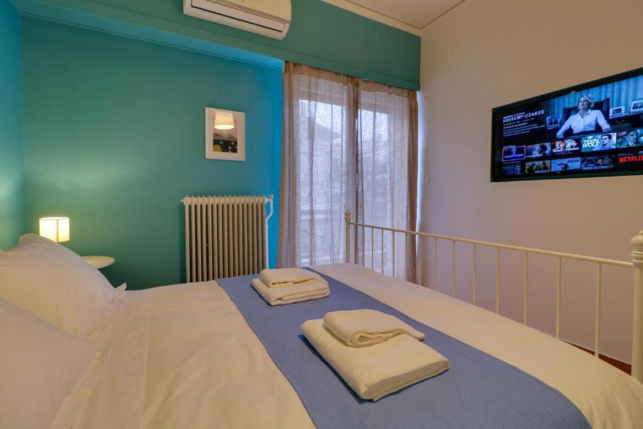 Spacious Central Flat☆3Min To Metro☆Ac|Netflix|Pc Athens Luaran gambar