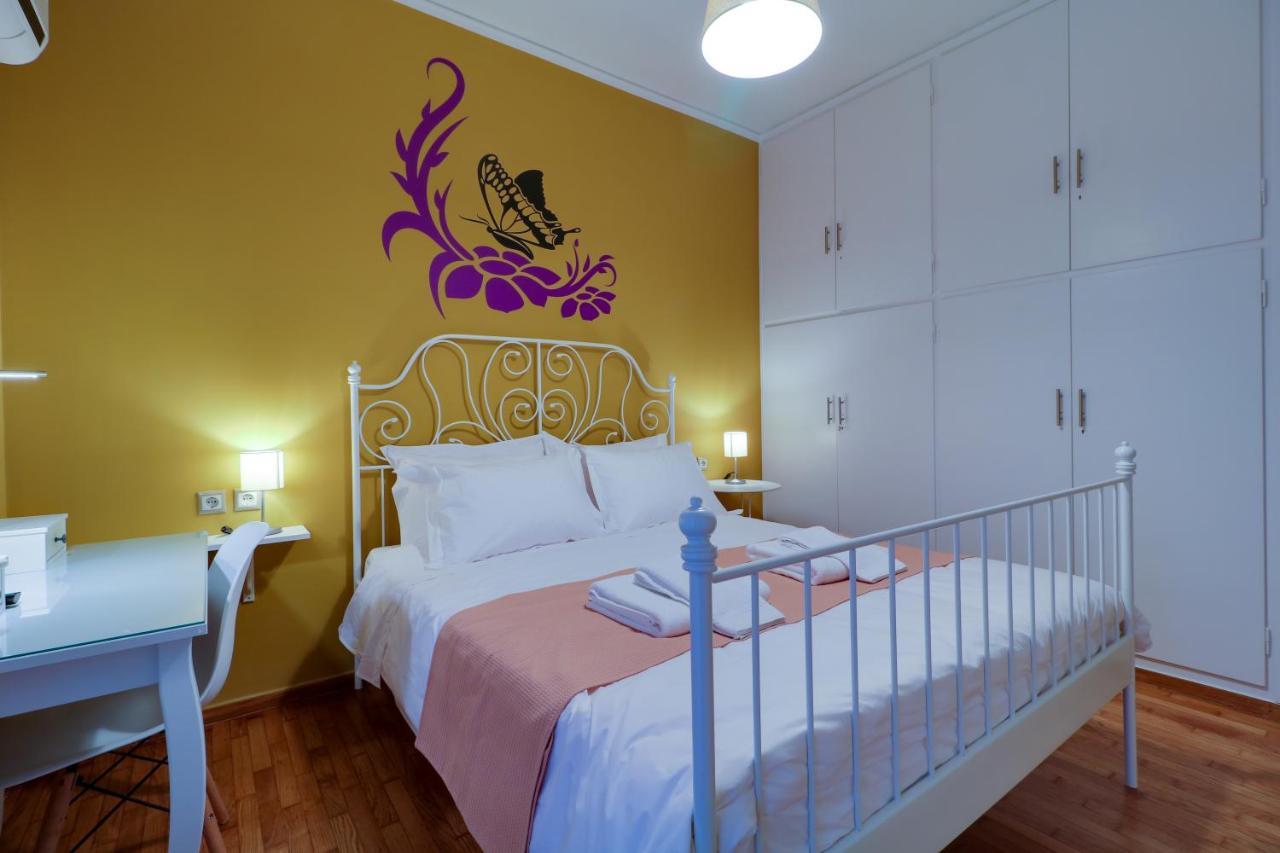 Spacious Central Flat☆3Min To Metro☆Ac|Netflix|Pc Athens Luaran gambar